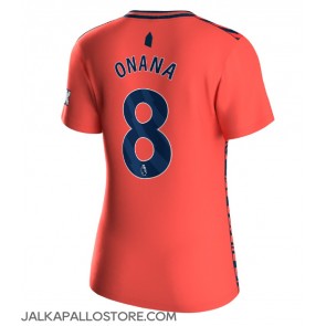 Everton Amadou Onana #8 Vieraspaita Naisten 2023-24 Lyhythihainen